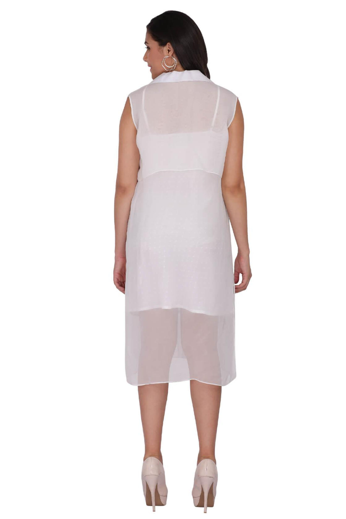 Sleeveless Trench Coat