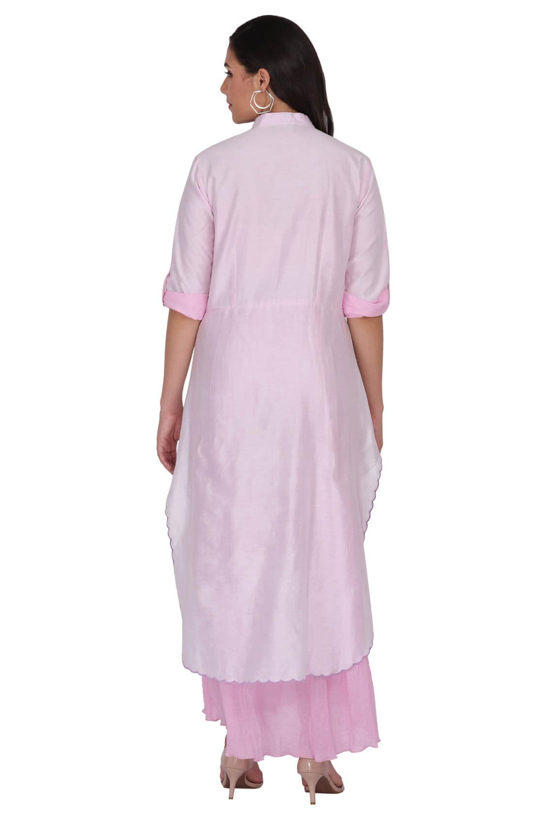 One Piece Dress With A Layer Of Chanderi Fabric
