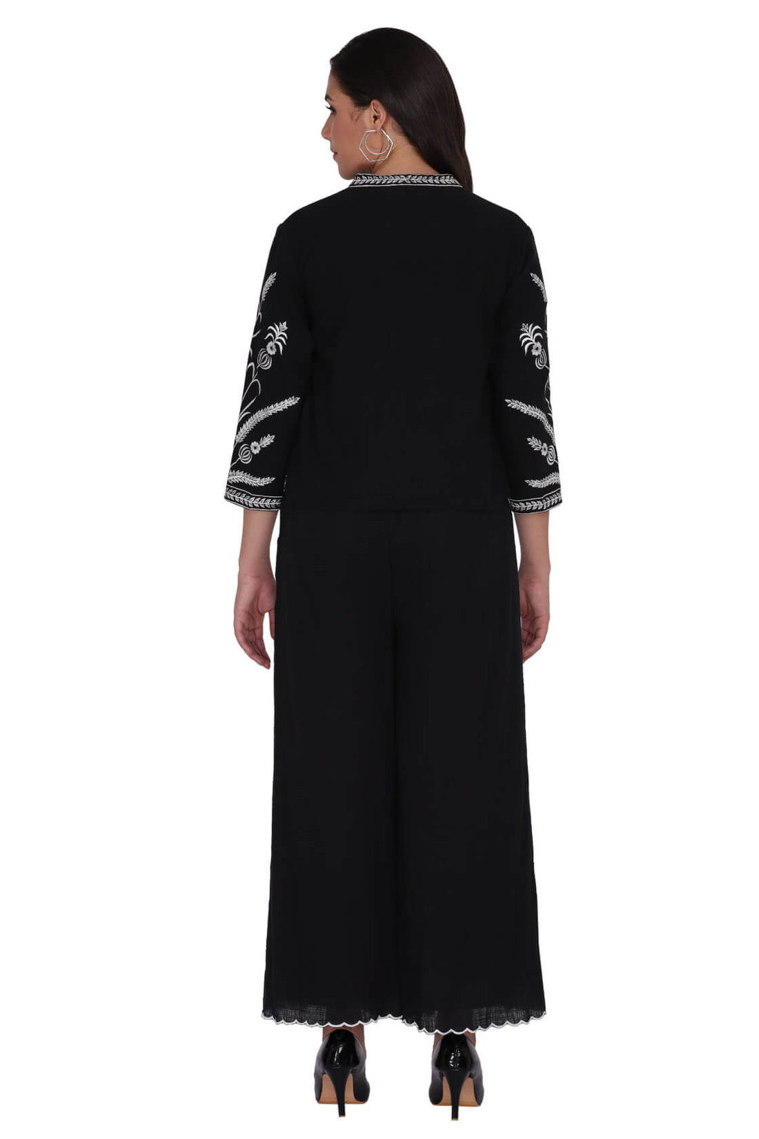Short Jacket With Plazzo Co-ord Set