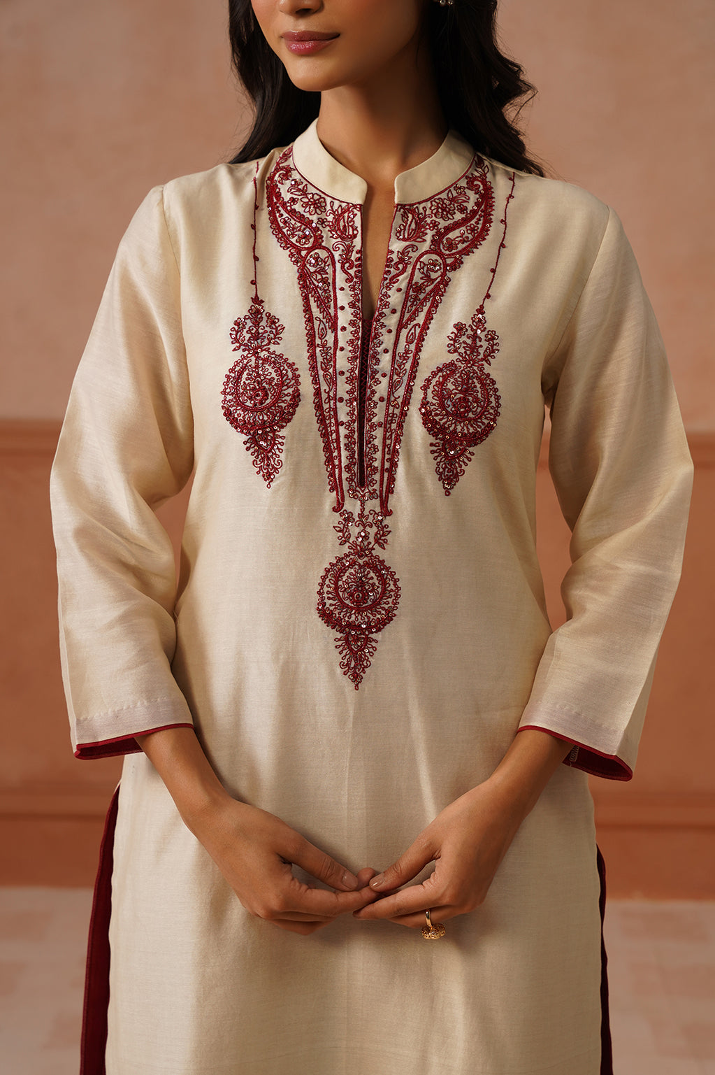 Malai – Ivory Kurta Set with Balloon Pants