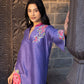 Purple Chanderi 2 Piece Cord Set
