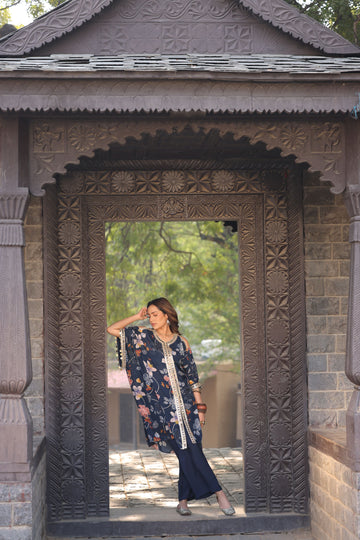 Mirror work printed Co-ord (2 piece)