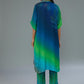 Multi-coloured Cotton Silk Digital Printed Hand Embroidered Co-Ord Set