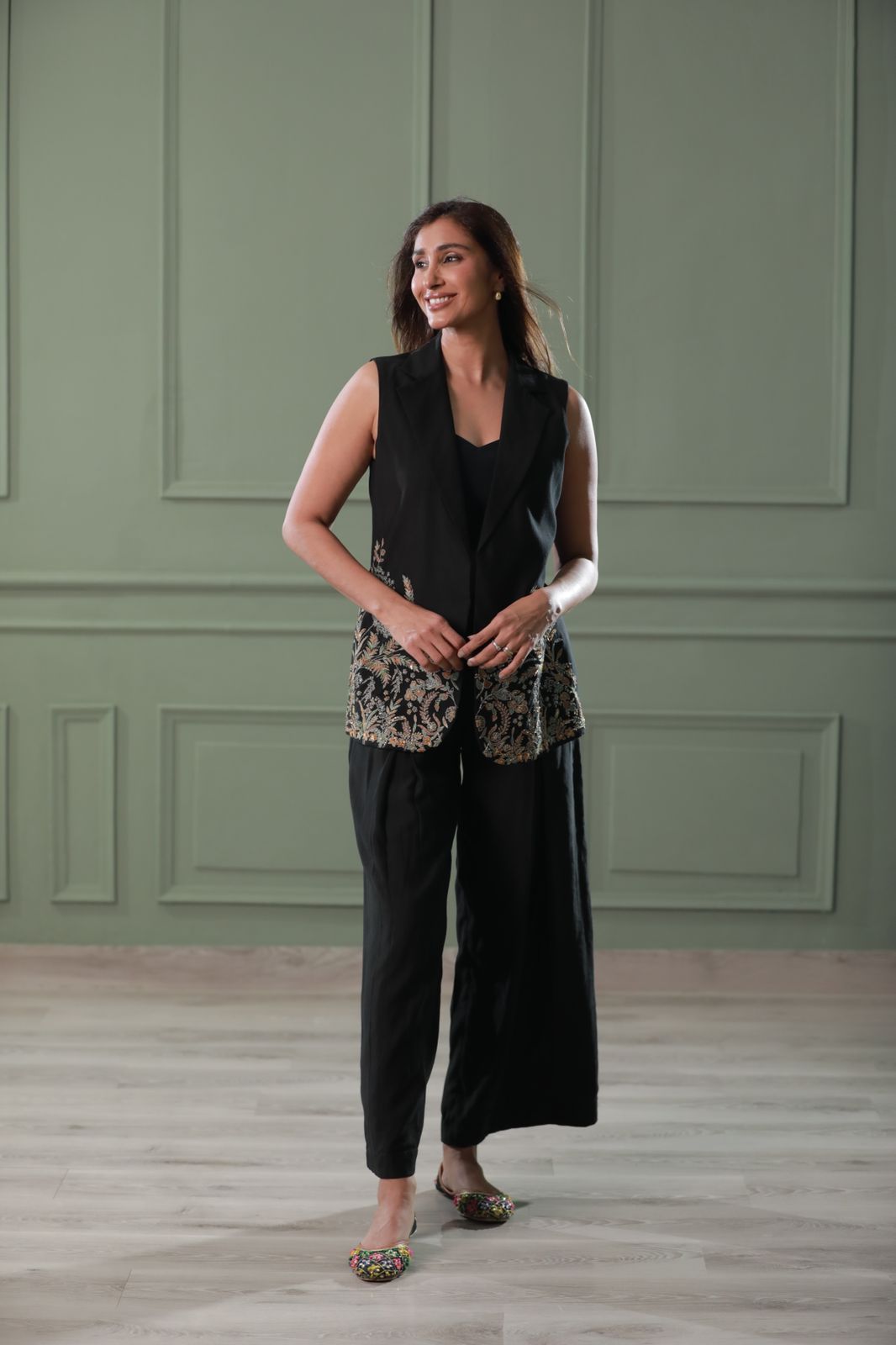 Chanderi Silk Co-ord Set (3 piece set)
