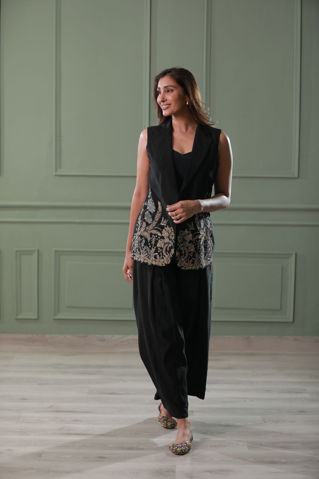 Chanderi Silk Co-ord Set (3 piece set)