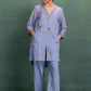 BLUE MACHINE & HAND  EMBROIDERY CORD SET