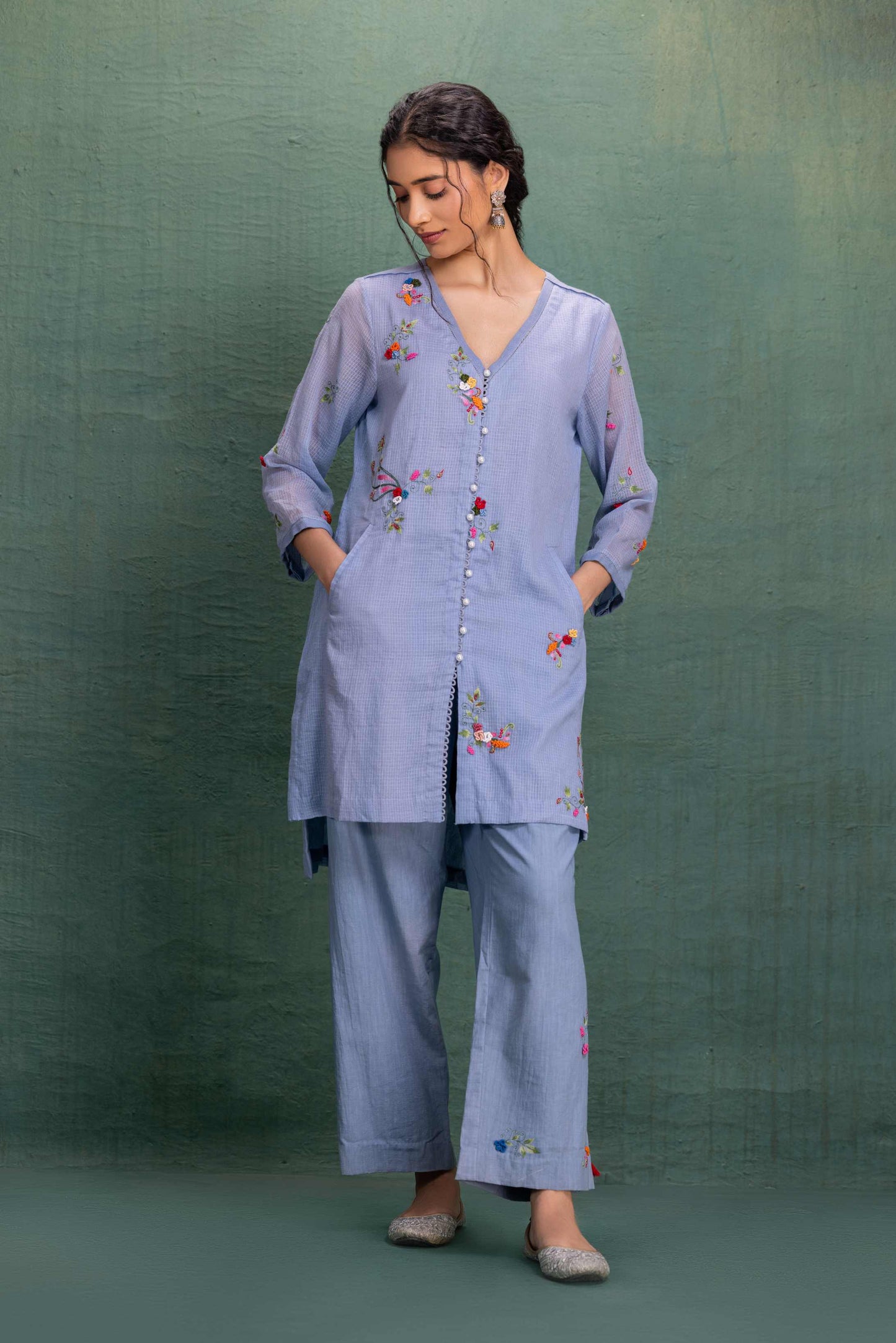 BLUE MACHINE & HAND  EMBROIDERY CORD SET