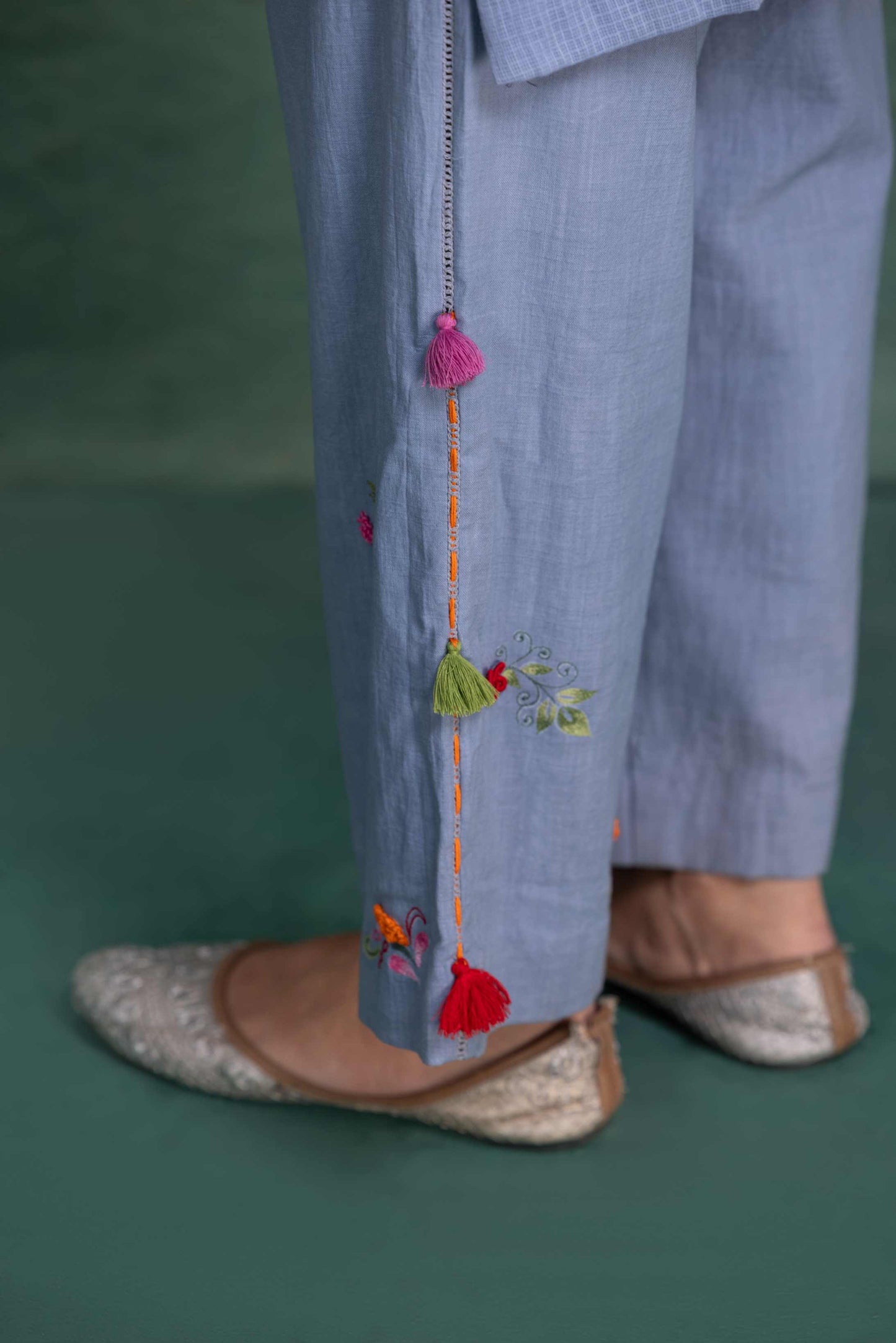 BLUE MACHINE & HAND  EMBROIDERY CORD SET