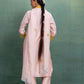 PINK HAND AND MACHINE EMBROIDERY SUIT  with Beautiful Dupatta