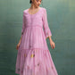 PINK MACHINE EMBROIDERY DRESS