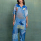 BLUE PRINTED CORD SET