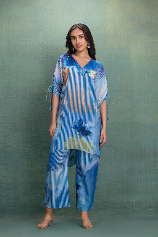 BLUE PRINTED CORD SET