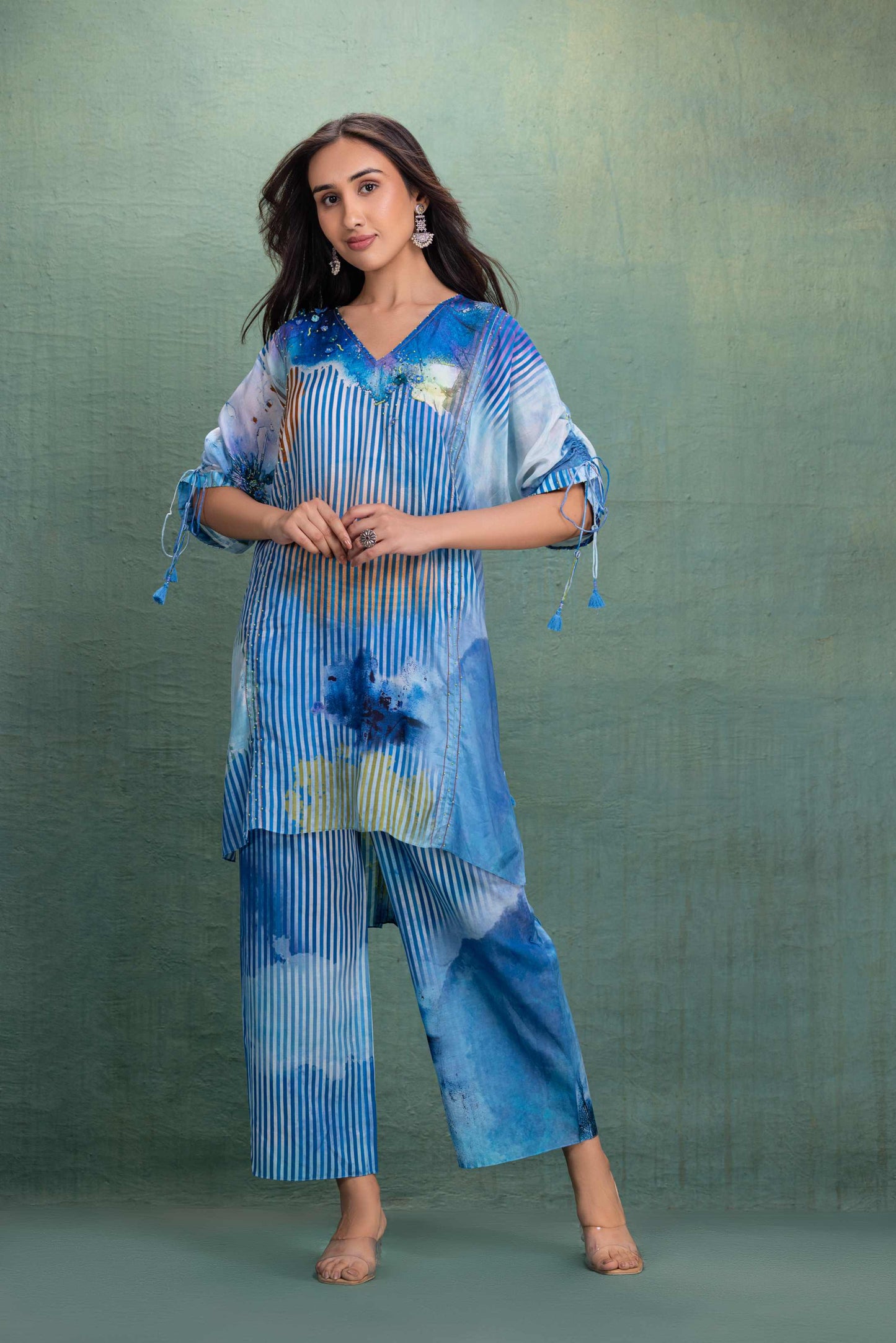 BLUE PRINTED CORD SET