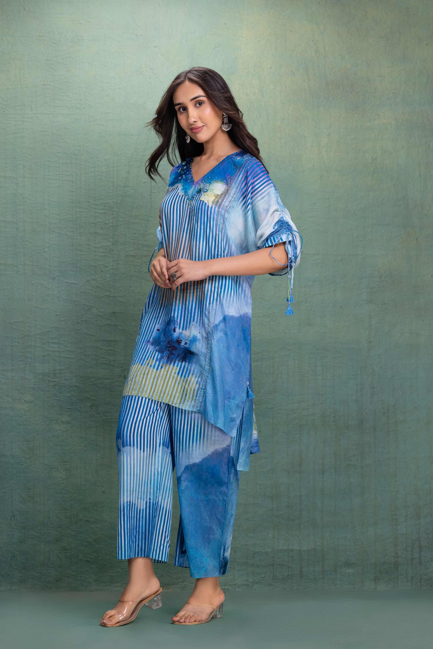 BLUE PRINTED CORD SET
