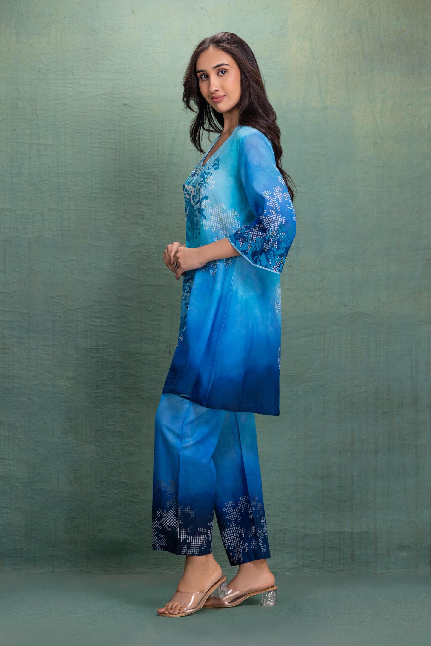 BLUE PRINTED CORD SET