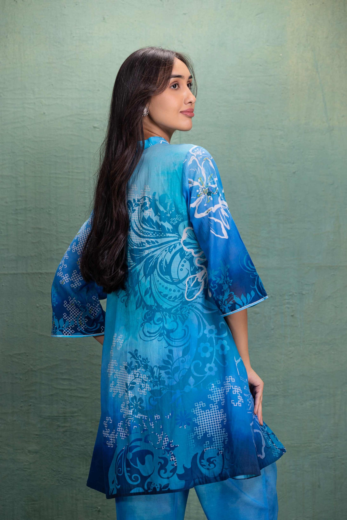 BLUE PRINTED CORD SET
