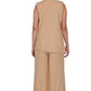 Overlap Jacket With Palazzo Pants With Fringes