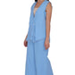 Overlap Jacket With Palazzo Pants