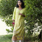 Straight Green Kurta With Palazzo Set