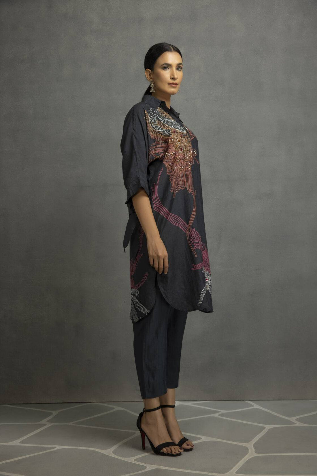 Black Digital Printed Shirt