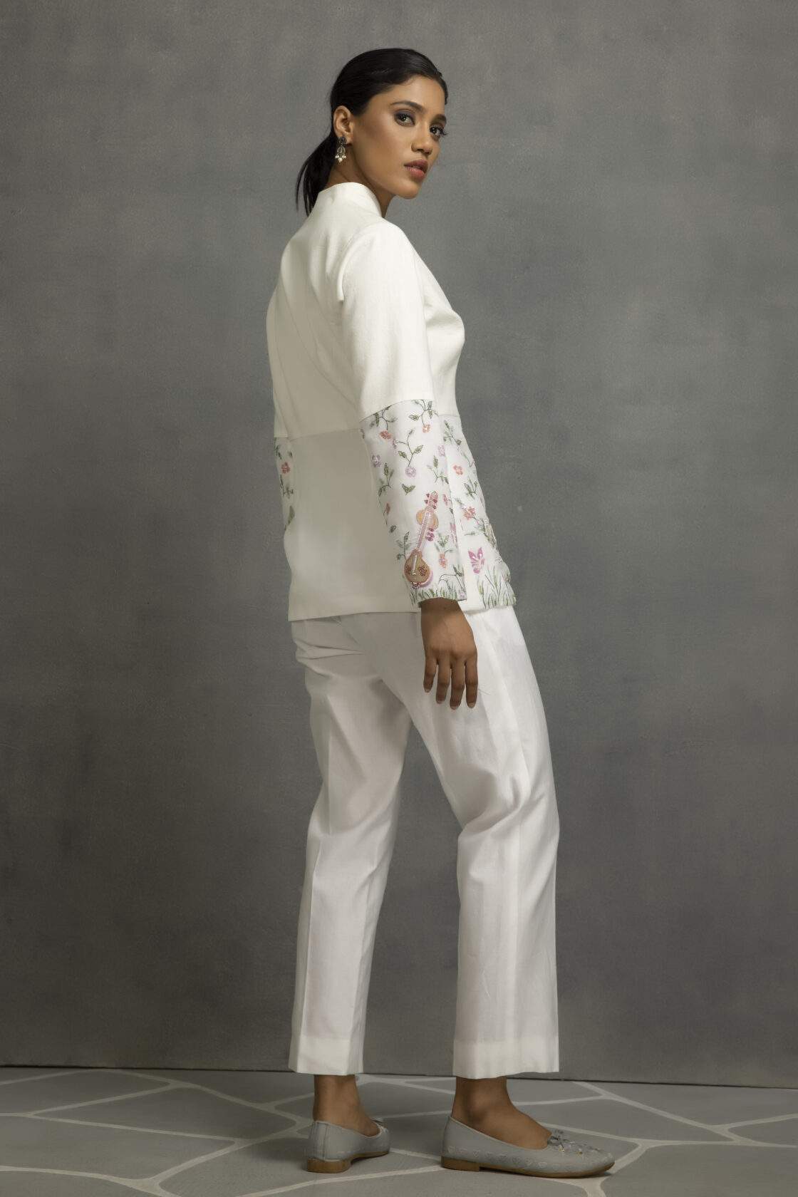 Kabir Rust Embroidery  Co-ord Set